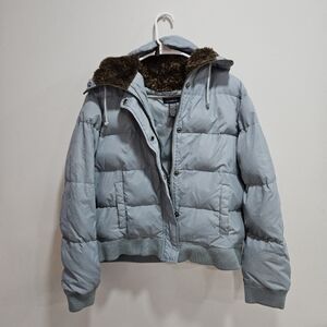 American Eagle XL light blue puffer coat woman's